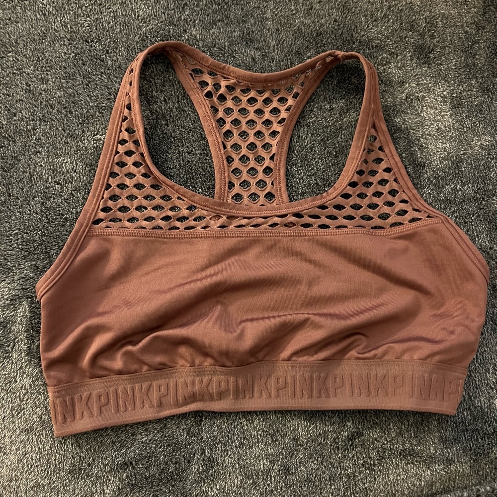 PINK BY VICTORIAS SECRET: Mauve Sports Bra